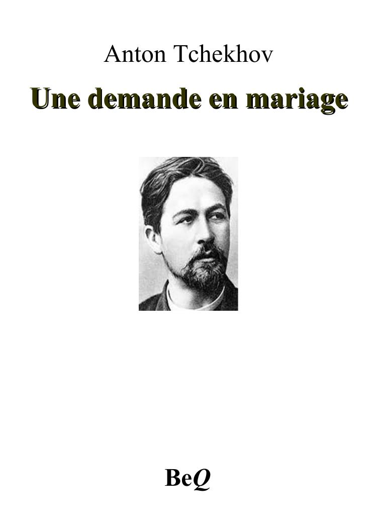Une demande en mariage