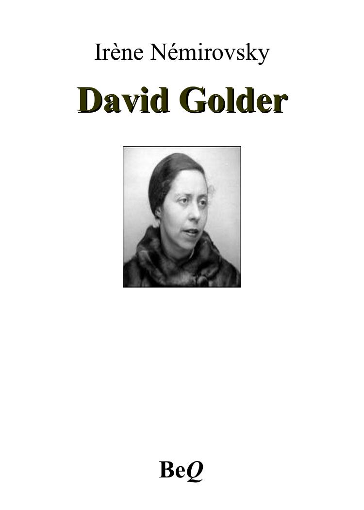 David Golder
