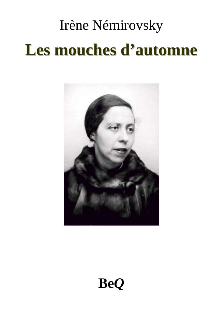 Les mouches d'automne