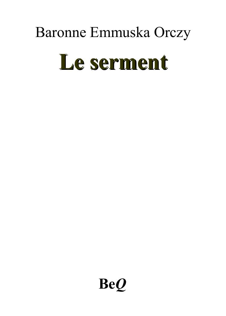 Le serment