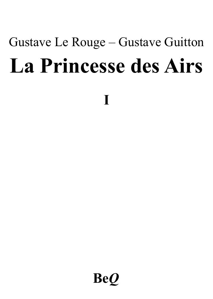 La Princesse des Airs I