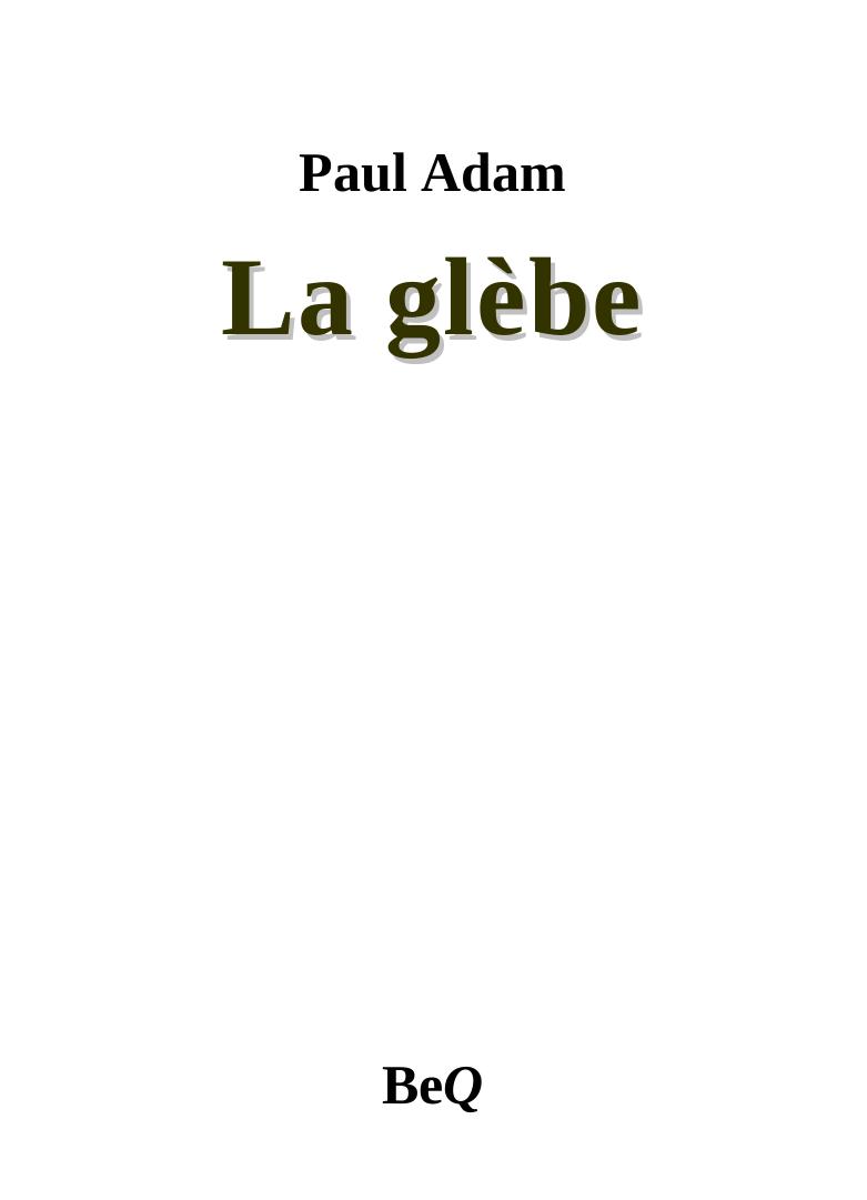 La glèbe