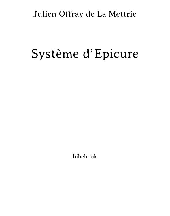Système d’Épicure