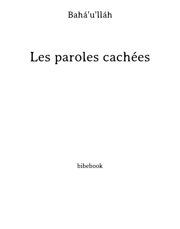 Les paroles cachées