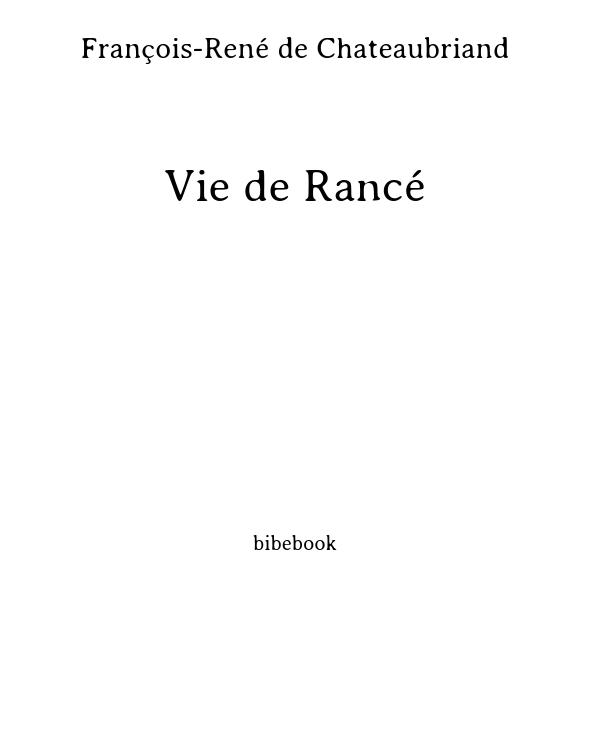 Vie de Rancé