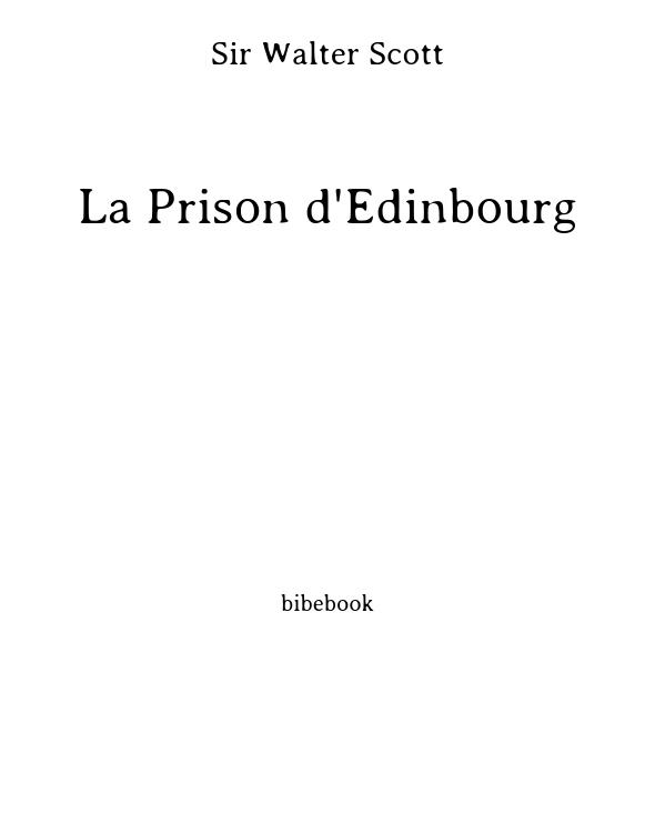 La Prison d'Édinbourg