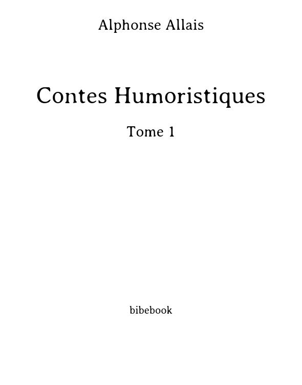Contes Humoristiques - Tome 1