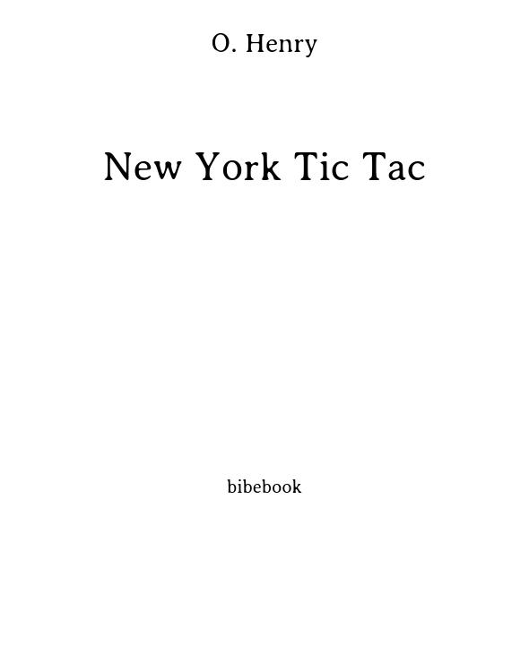 New York Tic Tac