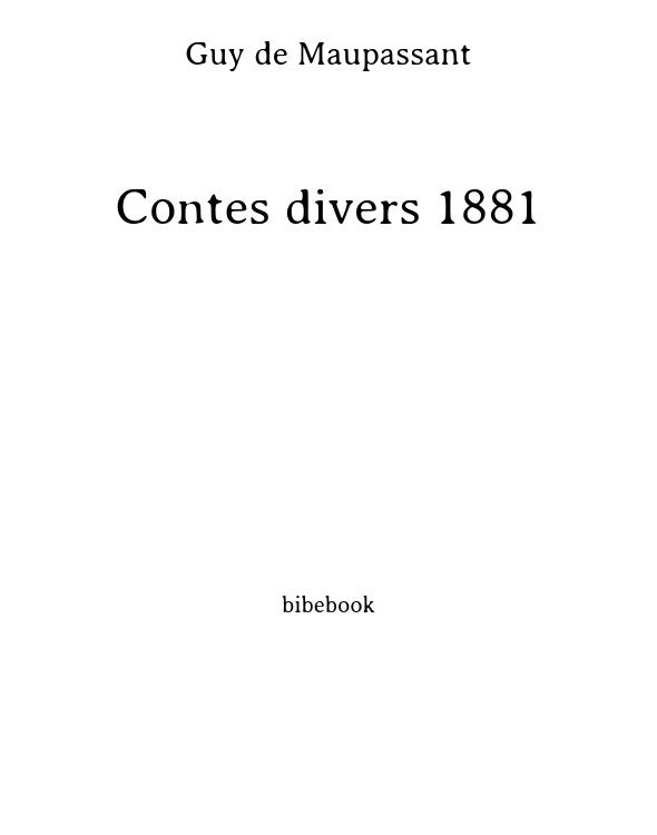 Contes divers 1881