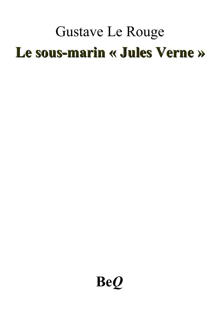 Le sous-marin « Jules Verne »