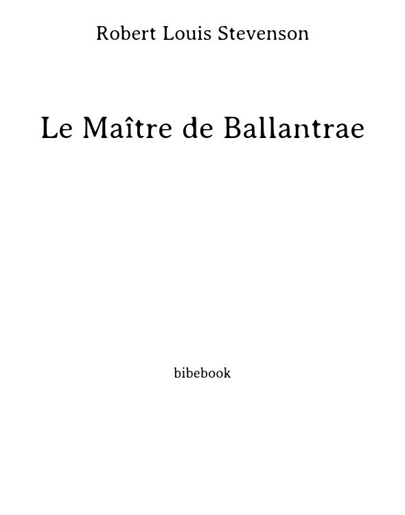 Le Maître de Ballantrae
