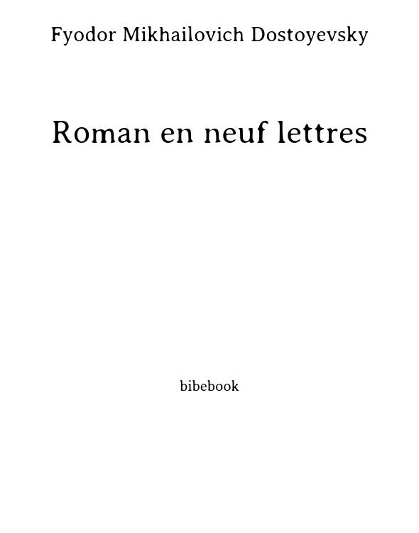 Roman en neuf lettres