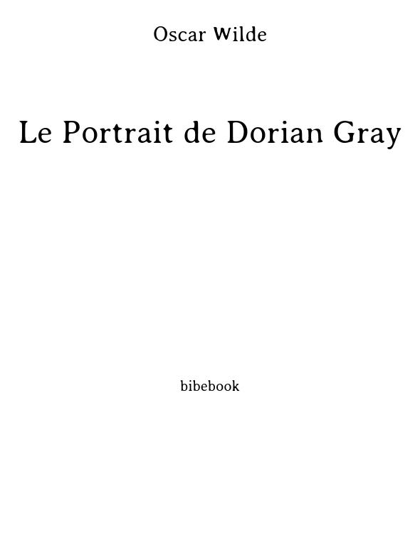 Le Portrait de Dorian Gray