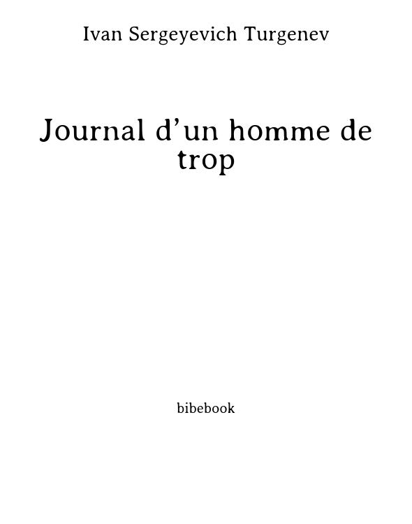 Journal d’un homme de trop