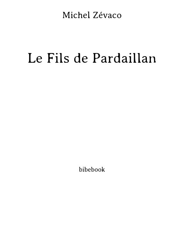Le Fils de Pardaillan