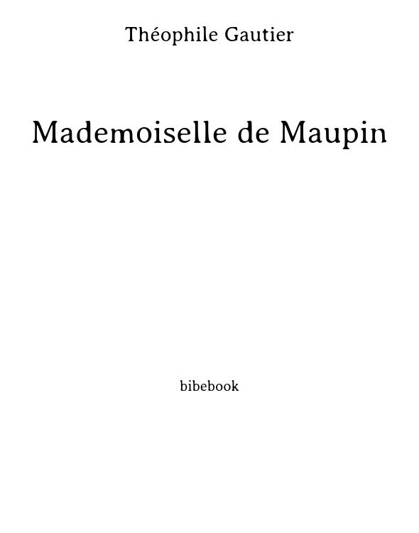 Mademoiselle de Maupin