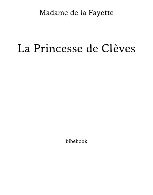 La Princesse de Clèves