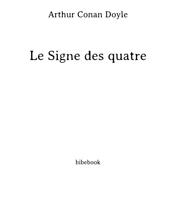 Le Signe des quatre