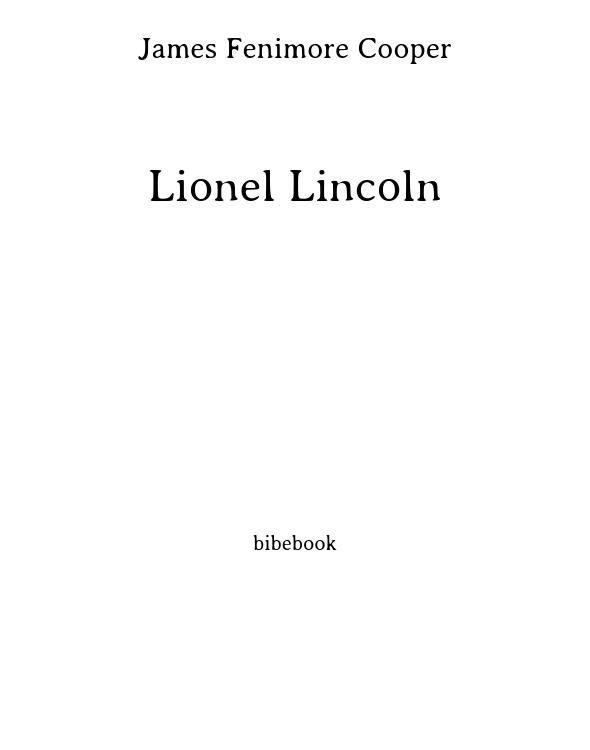 Lionel Lincoln