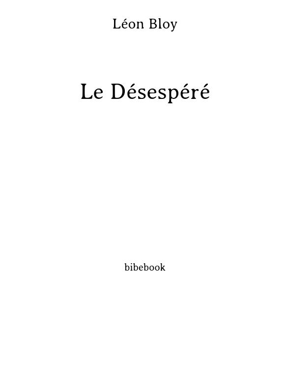 Le Désespéré