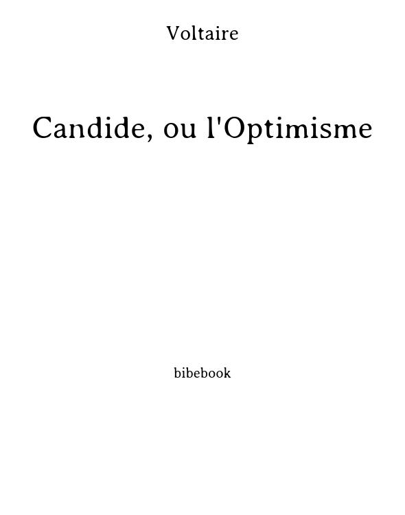 Candide, ou l'Optimisme