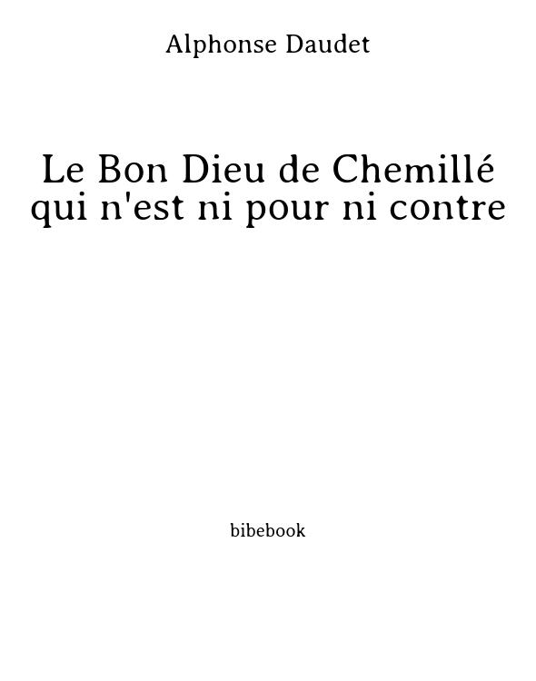 Le Bon Dieu de Chemillé qui n'est ni pour ni contre