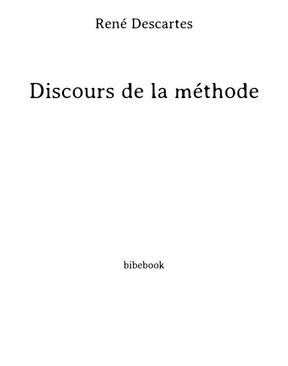 Discours de la méthode