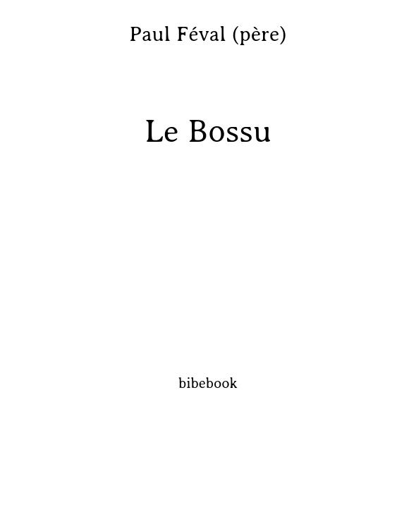 Le Bossu