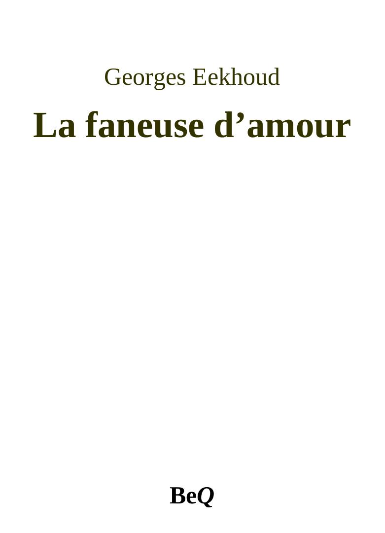 La faneuse d'amour