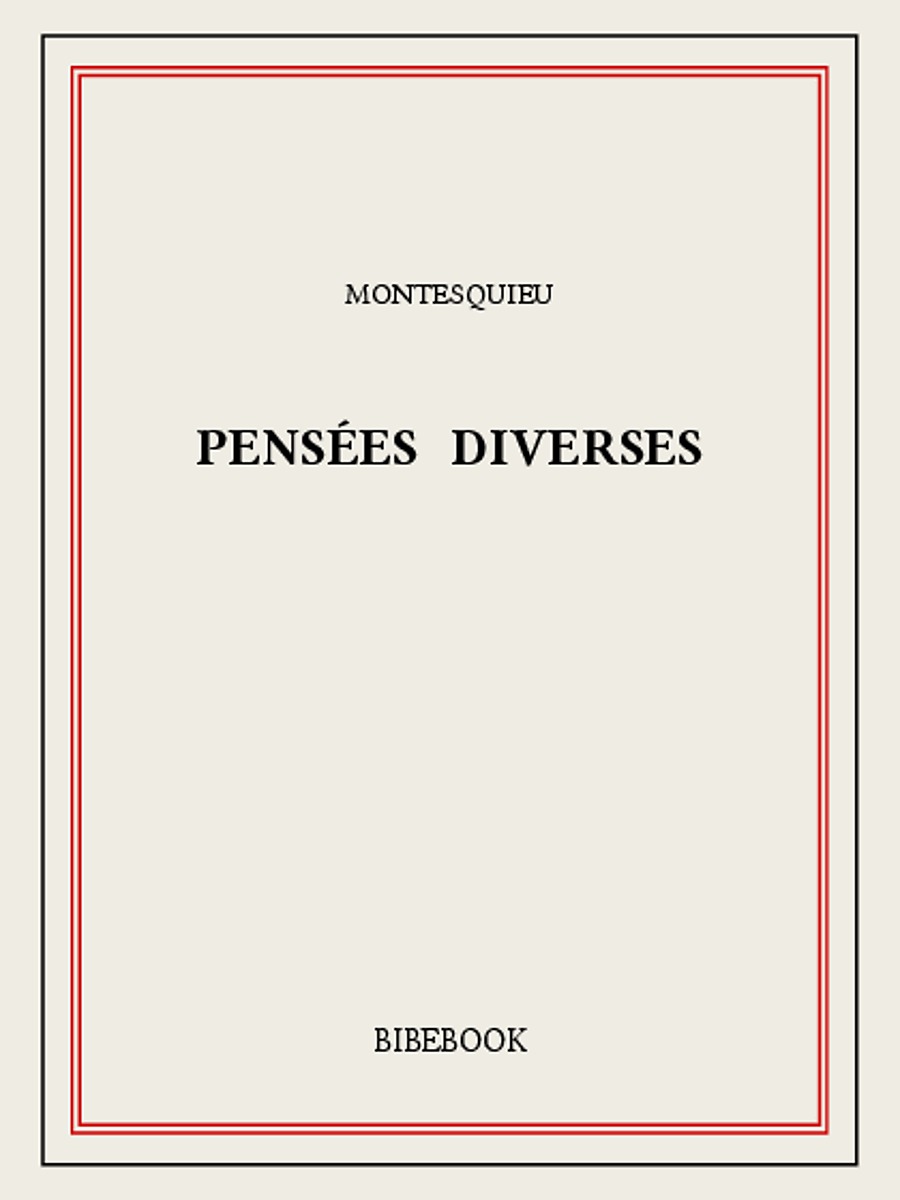 Pensées diverses