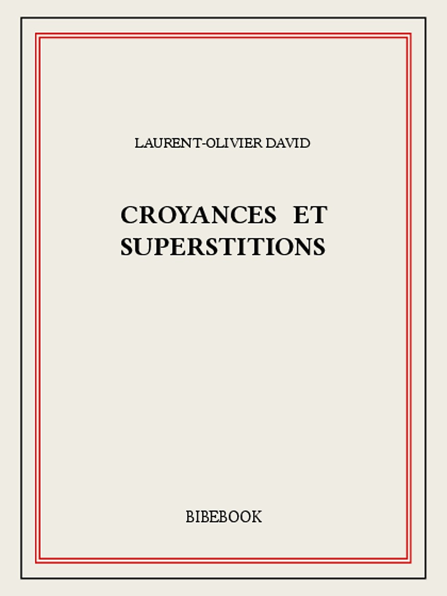 Croyances et superstitions