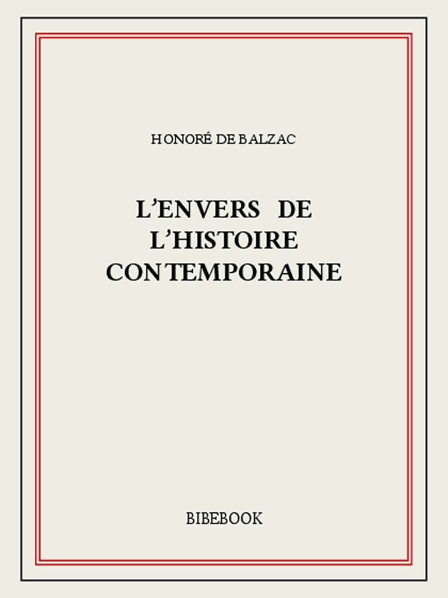 L’envers de l’histoire contemporaine