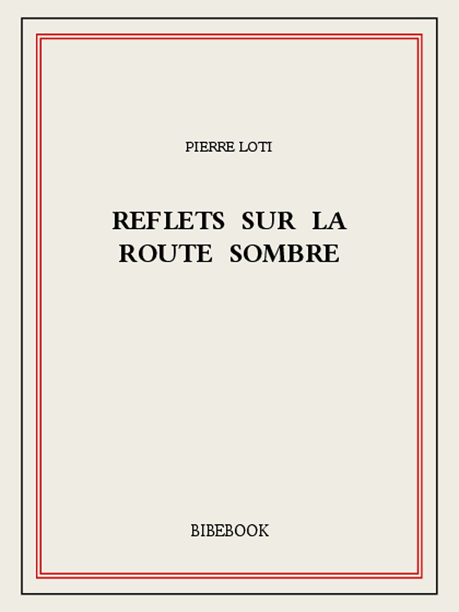 Reflets sur la route sombre