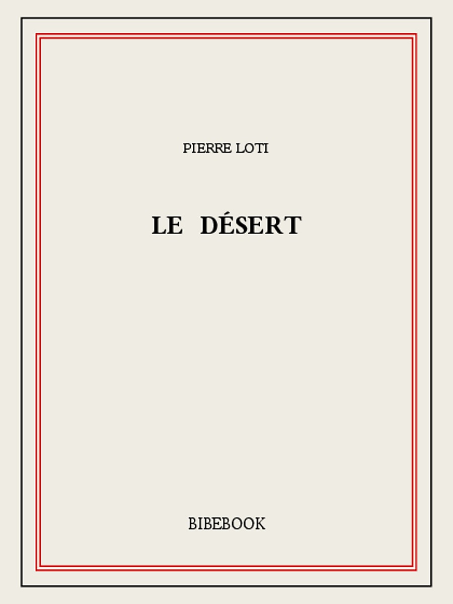Le désert