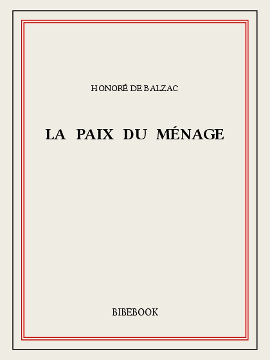 La paix du ménage