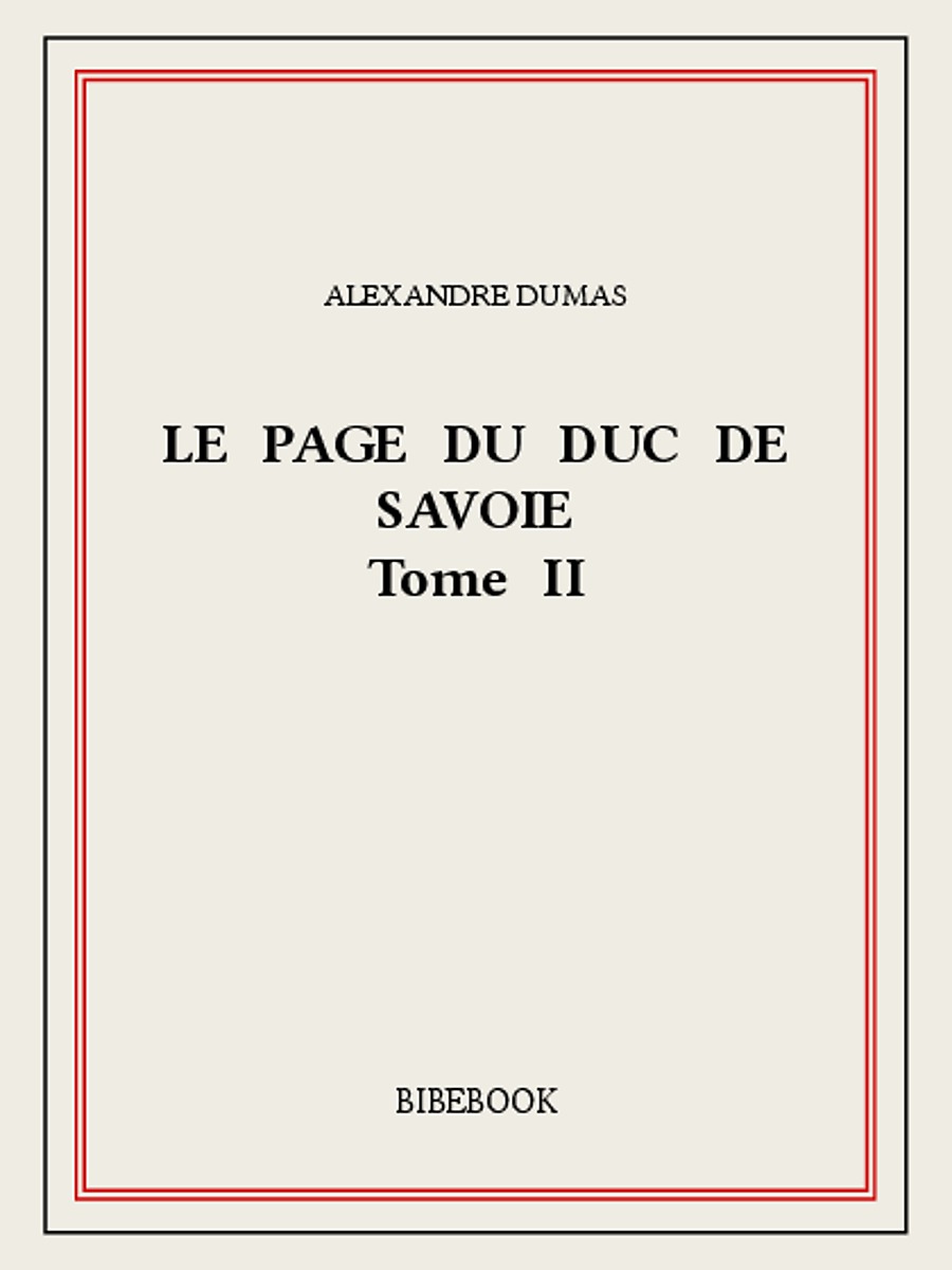 Le page du duc de Savoie II