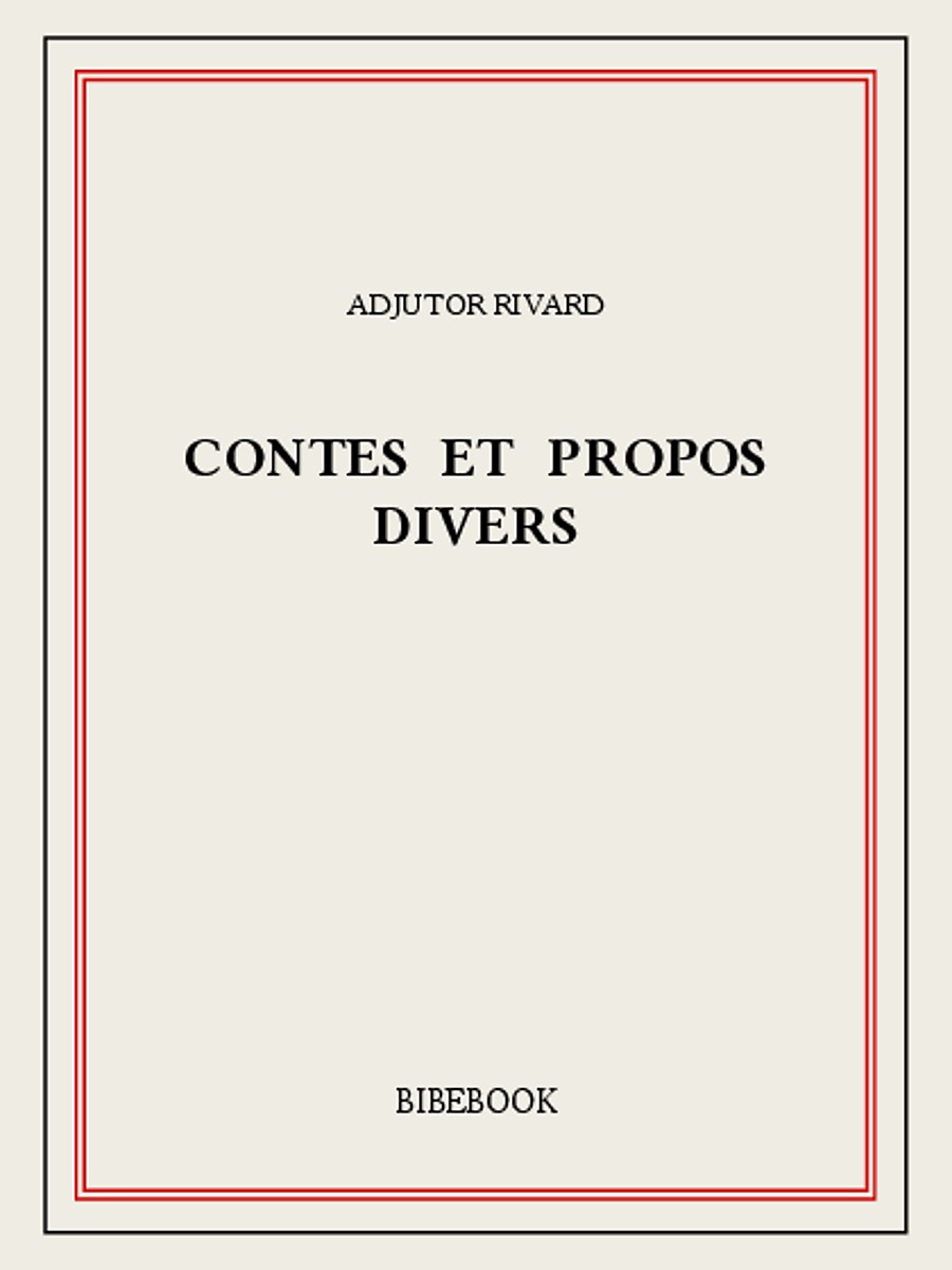 Contes et propos divers