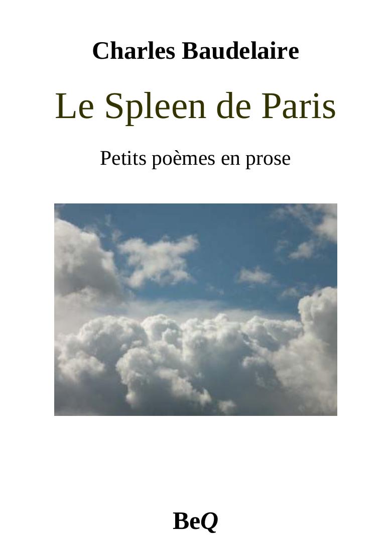 Le Spleen de Paris
