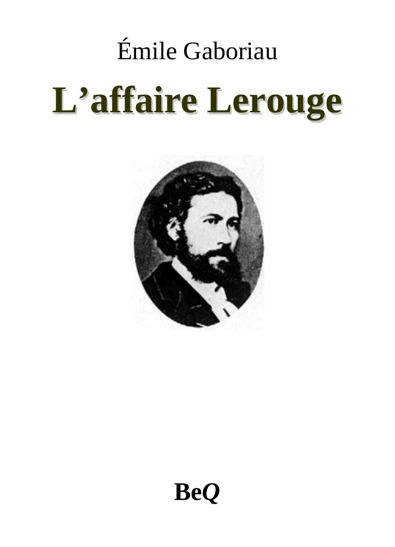 L'affaire Lerouge