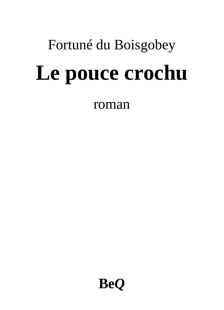 Le pouce crochu