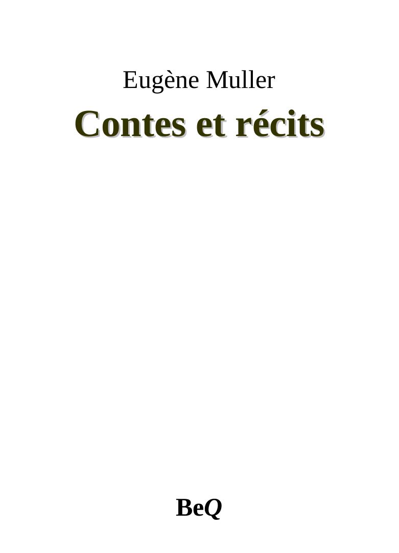Contes et récits