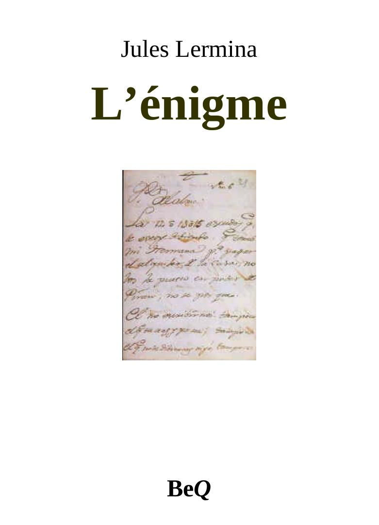 L'énigme