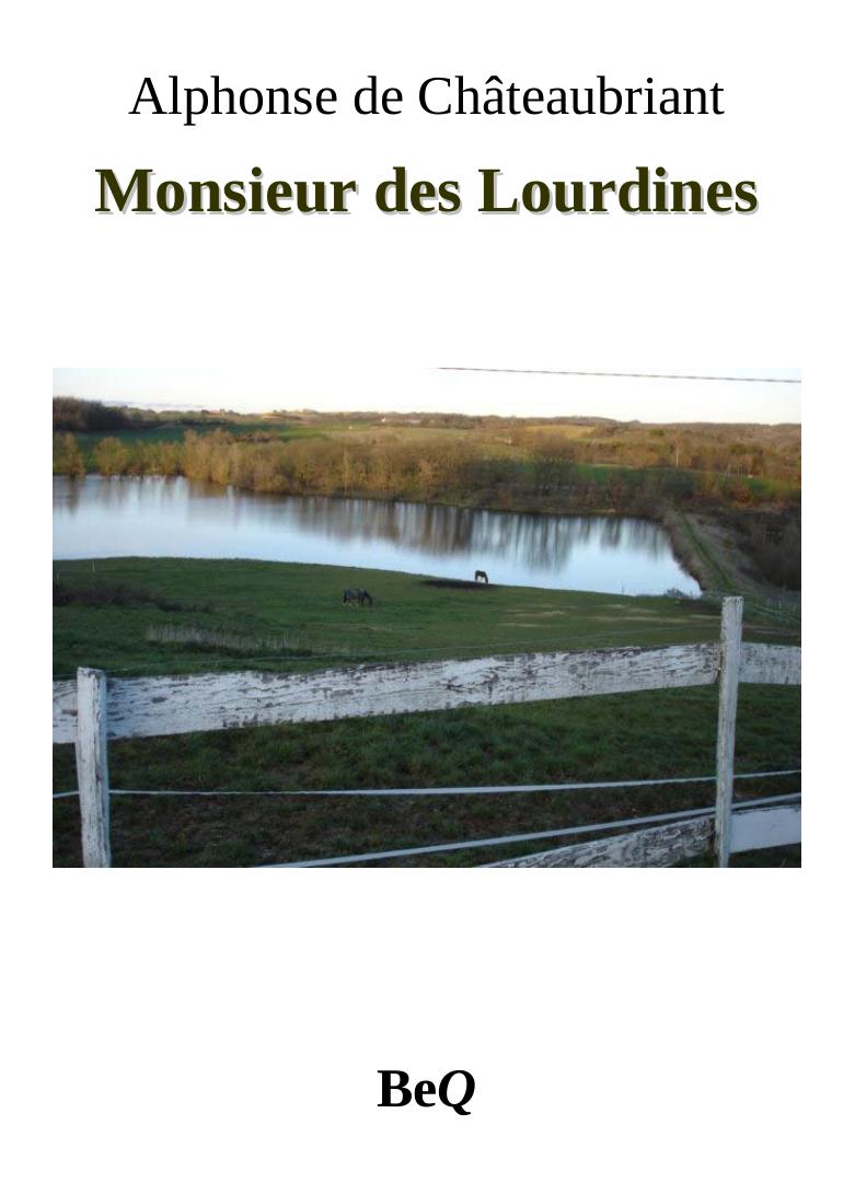 Monsieur des Lourdines